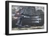 Top View of a Group of X-Wings Flying Low in a River Valley-Stocktrek Images-Framed Art Print