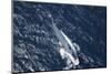 Top View of a Sailboat in the Peaceful Blue Ocean-Nosnibor137-Mounted Photographic Print