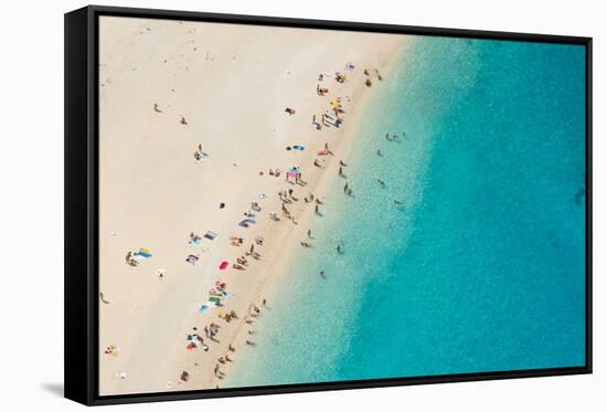 Top View of Beautiful Dreamy Beach-Jag_cz-Framed Stretched Canvas