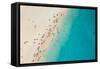 Top View of Beautiful Dreamy Beach-Jag_cz-Framed Stretched Canvas