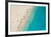 Top View of Beautiful Dreamy Beach-Jag_cz-Framed Photographic Print