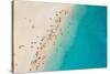 Top View of Beautiful Dreamy Beach-Jag_cz-Stretched Canvas