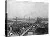 Top View of Brooklyn and Manhattan Bridges-null-Stretched Canvas