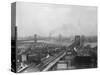 Top View of Brooklyn and Manhattan Bridges-null-Stretched Canvas