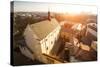 Top View of Historical Centre of Krakow, Poland.-De Visu-Stretched Canvas
