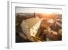 Top View of Historical Centre of Krakow, Poland.-De Visu-Framed Photographic Print