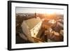 Top View of Historical Centre of Krakow, Poland.-De Visu-Framed Photographic Print