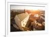 Top View of Historical Centre of Krakow, Poland.-De Visu-Framed Photographic Print