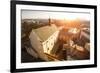 Top View of Historical Centre of Krakow, Poland.-De Visu-Framed Photographic Print