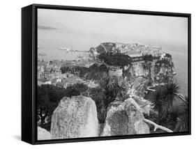 Top View of Monaco Rock-null-Framed Stretched Canvas