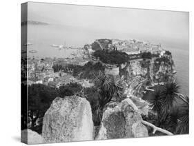 Top View of Monaco Rock-null-Stretched Canvas