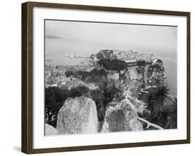 Top View of Monaco Rock-null-Framed Photographic Print