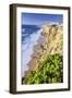 Top View of Ocean Waves Crashing on the High Cliffs of Azenhas Do Mar, Sintra, Portugal, Europe-Roberto Moiola-Framed Photographic Print