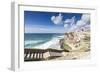 Top View of Perched Village of Azenhas Do Mar Surrounded by Crashing Waves of Atlantic Ocean-Roberto Moiola-Framed Photographic Print