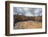 Top view of Piazza del Campo with the historical buildings and The Fonte Gaia fountain, Siena, UNES-Roberto Moiola-Framed Photographic Print