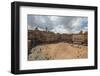 Top view of Piazza del Campo with the historical buildings and The Fonte Gaia fountain, Siena, UNES-Roberto Moiola-Framed Photographic Print