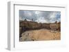 Top view of Piazza del Campo with the historical buildings and The Fonte Gaia fountain, Siena, UNES-Roberto Moiola-Framed Photographic Print