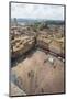 Top view of Piazza del Campo with the historical buildings and The Fonte Gaia fountain, Siena, UNES-Roberto Moiola-Mounted Photographic Print