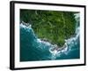 Top View of Rocks in Camburi Beach, Sao Paulo, Brazil-Gustavo Frazao-Framed Photographic Print