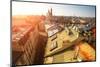 Top View of the Historical Centre of Krakow, Poland.-De Visu-Mounted Photographic Print