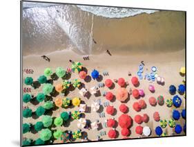Top View of Umbrellas in a Beach-Gustavo Frazao-Mounted Photographic Print
