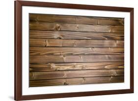 Top View of Vintage Wooden Background-jirkaejc-Framed Photographic Print