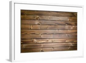 Top View of Vintage Wooden Background-jirkaejc-Framed Photographic Print