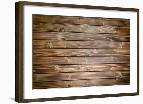 Top View of Vintage Wooden Background-jirkaejc-Framed Photographic Print