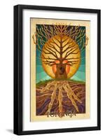 Topanga, California - Guitar Tree-Lantern Press-Framed Art Print