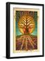 Topanga, California - Guitar Tree-Lantern Press-Framed Art Print