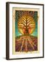 Topanga, California - Guitar Tree-Lantern Press-Framed Art Print