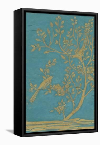 Topaz Chinoiserie I-June Vess-Framed Stretched Canvas