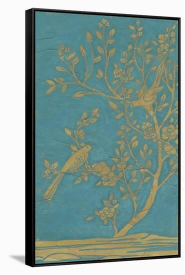 Topaz Chinoiserie I-June Vess-Framed Stretched Canvas