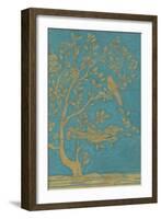 Topaz Chinoiserie II-June Vess-Framed Art Print