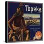 Topeka Brand - Redlands, California - Citrus Crate Label-Lantern Press-Stretched Canvas