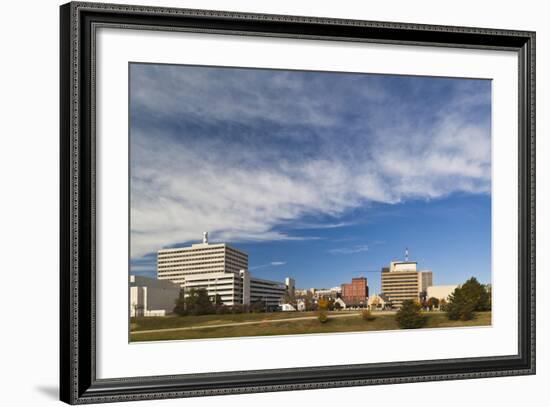 Topeka City Skyline, Kansas, USA-Walter Bibikow-Framed Photographic Print