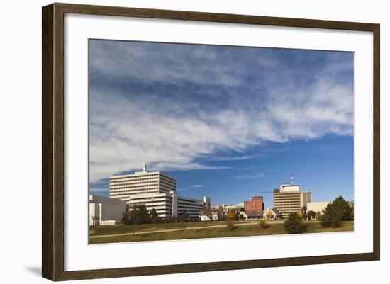 Topeka City Skyline, Kansas, USA-Walter Bibikow-Framed Photographic Print