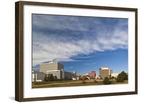 Topeka City Skyline, Kansas, USA-Walter Bibikow-Framed Photographic Print