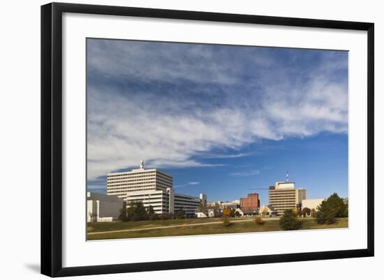 Topeka City Skyline, Kansas, USA-Walter Bibikow-Framed Photographic Print