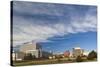 Topeka City Skyline, Kansas, USA-Walter Bibikow-Stretched Canvas