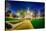 Topeka Kansas Downtown at Night-digidreamgrafix-Stretched Canvas