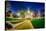 Topeka Kansas Downtown at Night-digidreamgrafix-Stretched Canvas