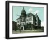 Topeka, Kansas - Exterior View of Rock Island Depot-Lantern Press-Framed Art Print