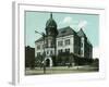 Topeka, Kansas - Exterior View of Rock Island Depot-Lantern Press-Framed Art Print