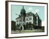 Topeka, Kansas - Exterior View of Rock Island Depot-Lantern Press-Framed Art Print