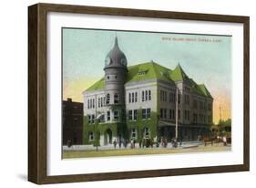 Topeka, Kansas - Rock Island Depot Exterior View-Lantern Press-Framed Art Print