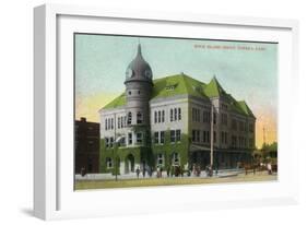 Topeka, Kansas - Rock Island Depot Exterior View-Lantern Press-Framed Art Print