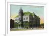 Topeka, Kansas - Rock Island Depot Exterior View-Lantern Press-Framed Premium Giclee Print