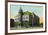 Topeka, Kansas - Rock Island Depot Exterior View-Lantern Press-Framed Premium Giclee Print