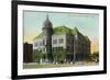 Topeka, Kansas - Rock Island Depot Exterior View-Lantern Press-Framed Premium Giclee Print